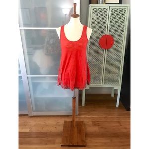 We The Free Distressed Burnout Lace Tank